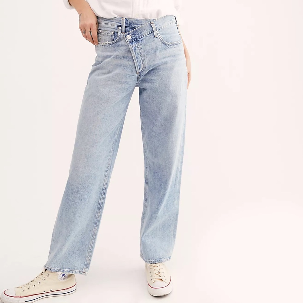 Like New AGOLDE Criss Cross Jeans